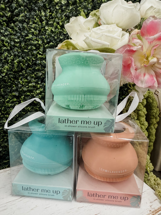 Lemon Lavender - Lather Me Up Shower Silicone Body Scrubber