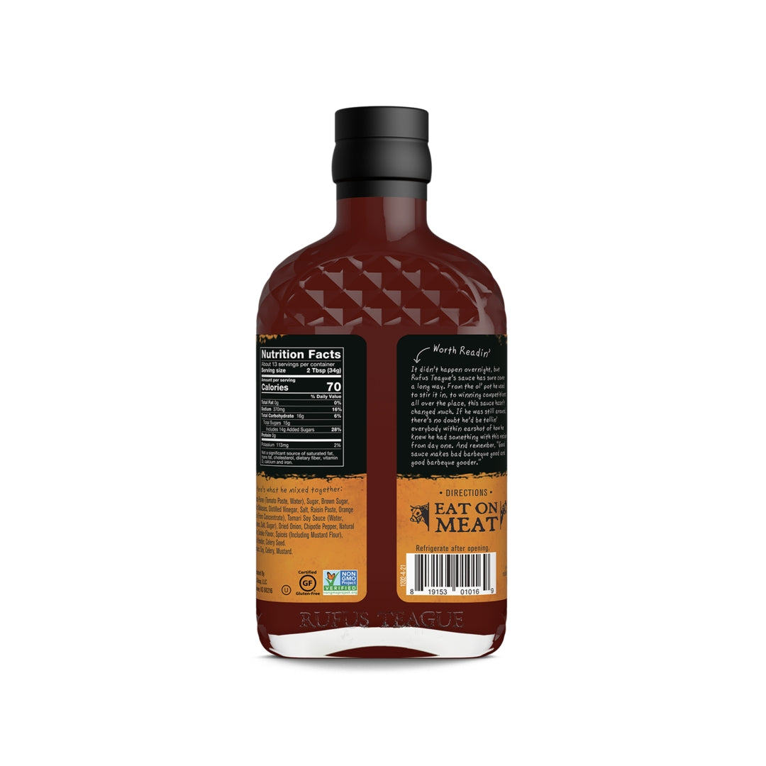 Rufus Teague - Touch O' Heat BBQ Sauce - 15.25oz Flask