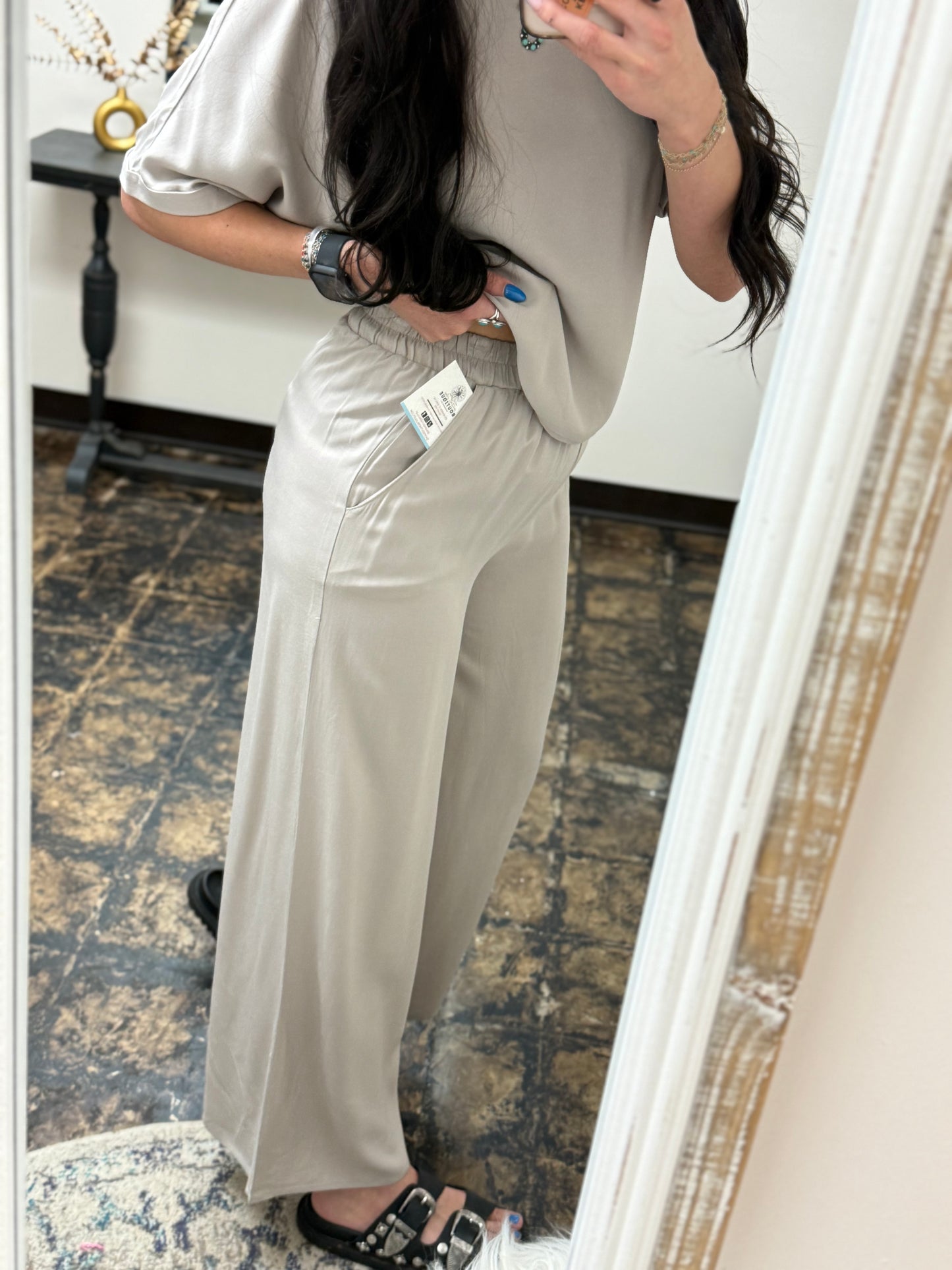 The Louisa Pant Set - Ash Mocha