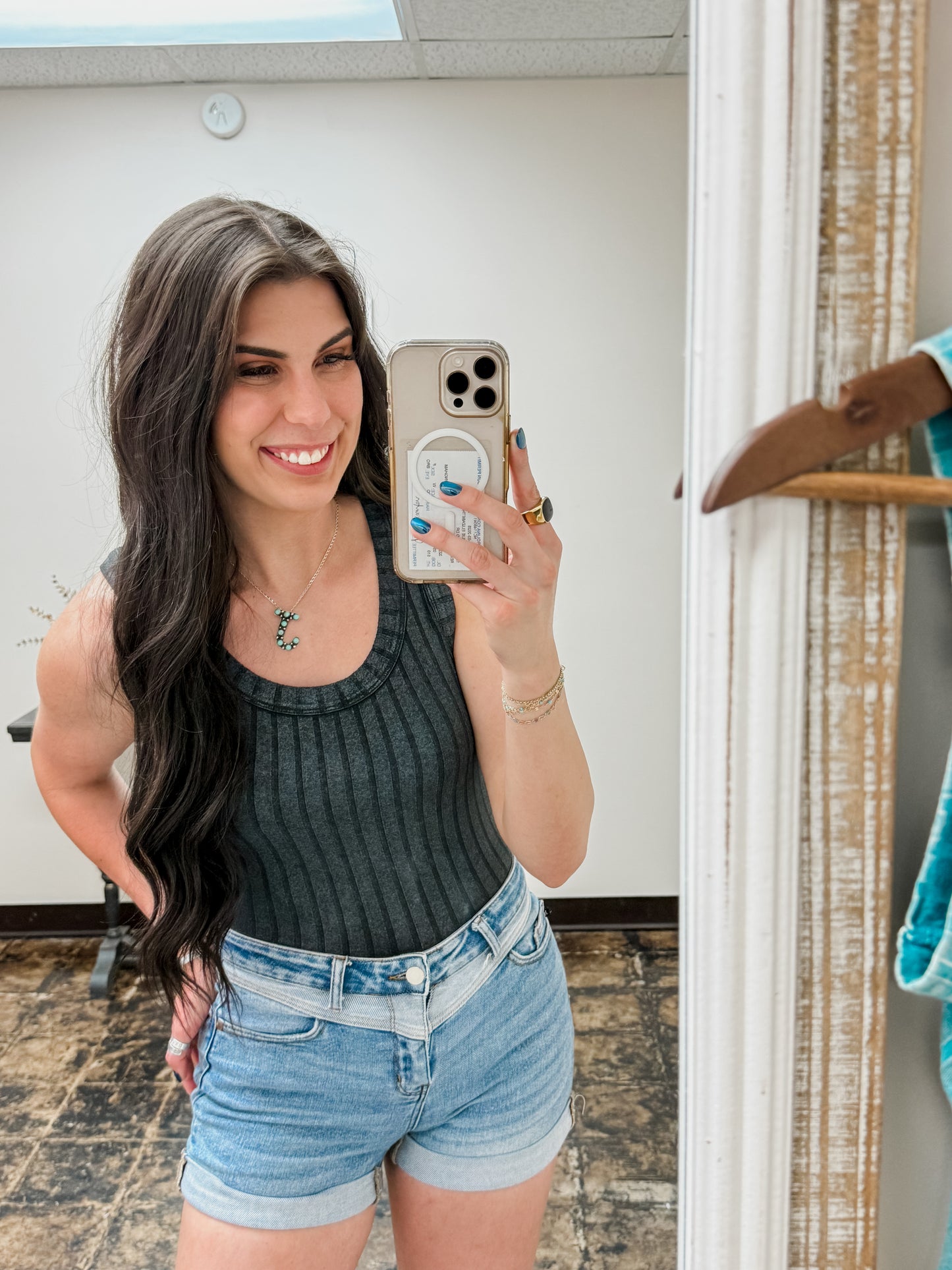 The Briella Top - Ash Black