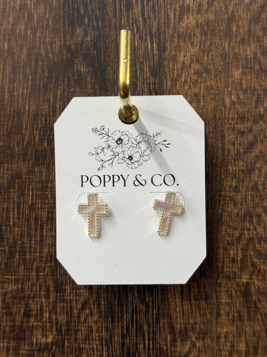 The Keri Earrings - White/Silver