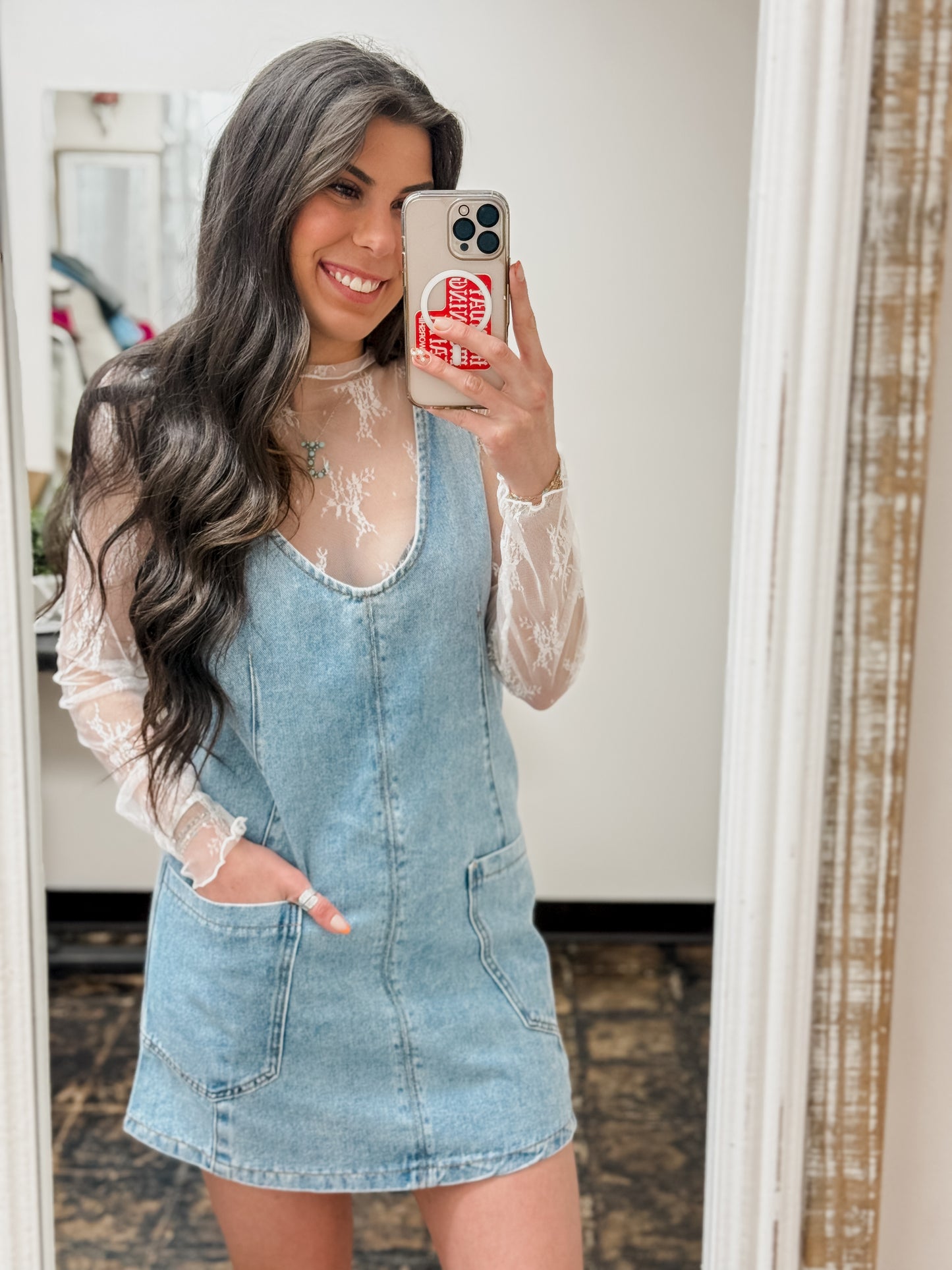 FINAL SALE - The Breckyn Denim Dress