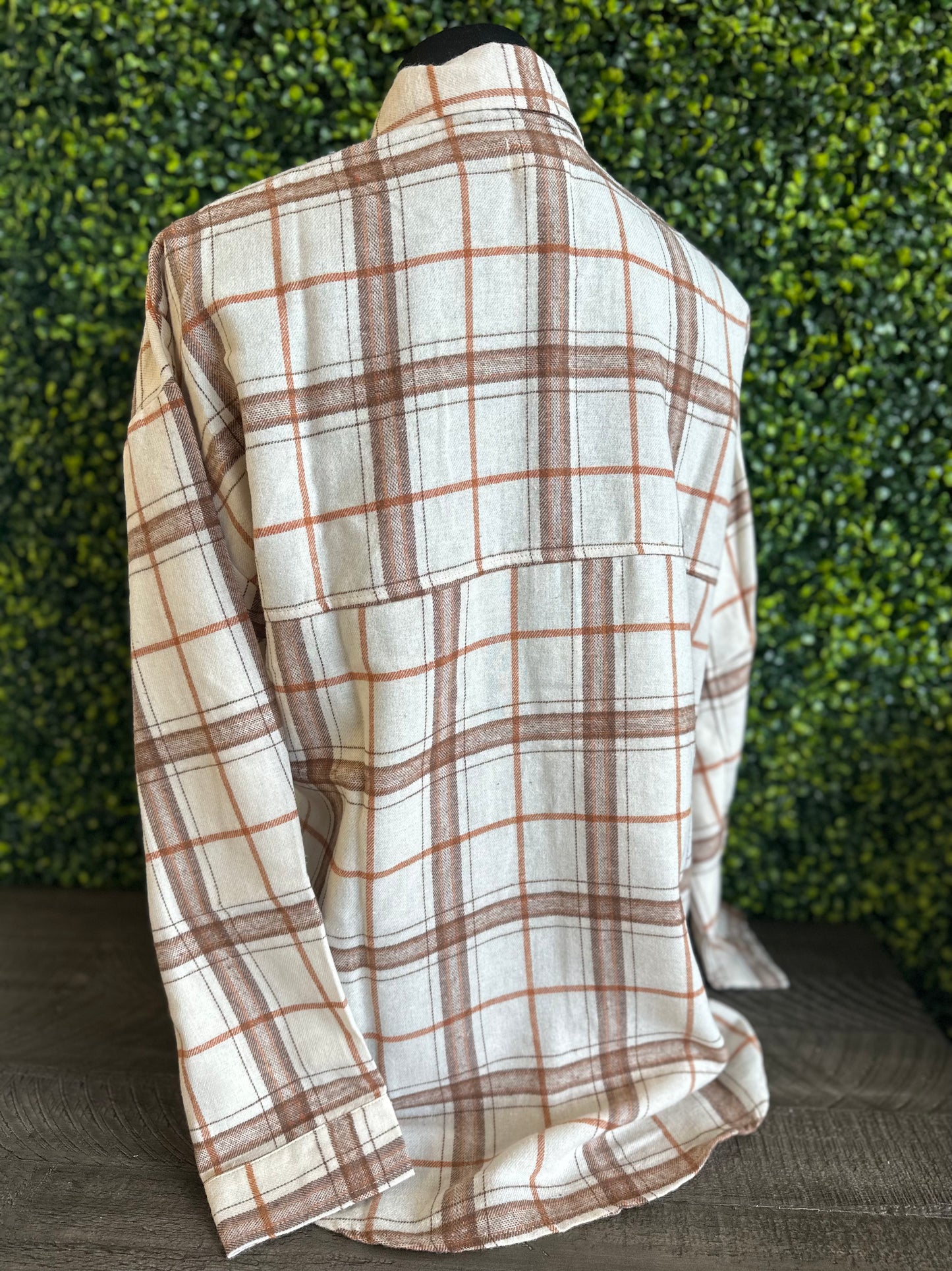 Simply Southern - Plaid Flannel Shirt - Pearl