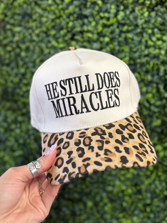 The He Still Does Miracles Hat - Leopard