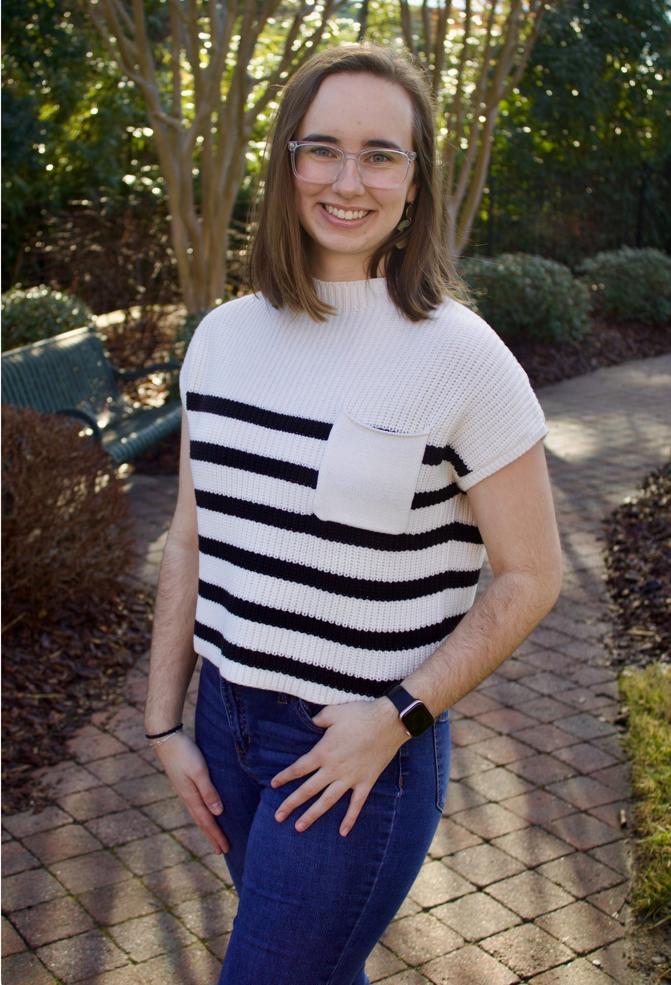 The Jayln Stripe Sweater Top