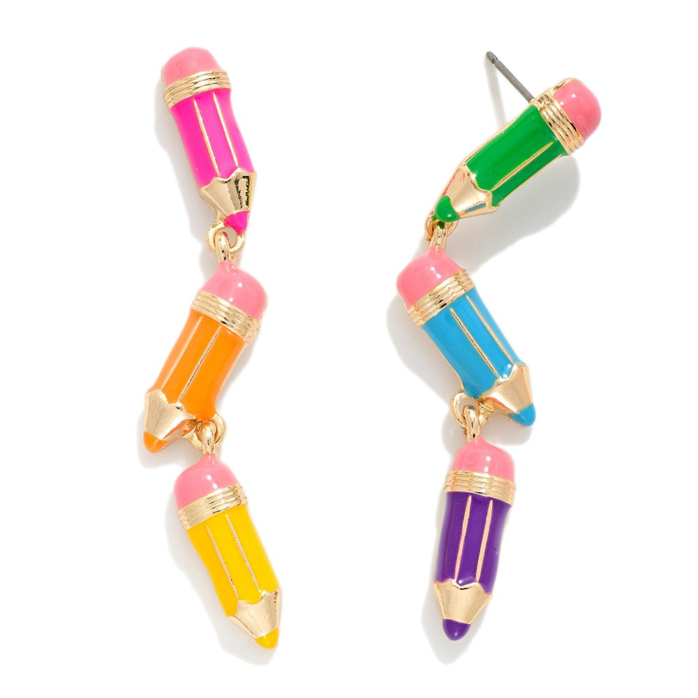 The Teacher Pencil Earrings