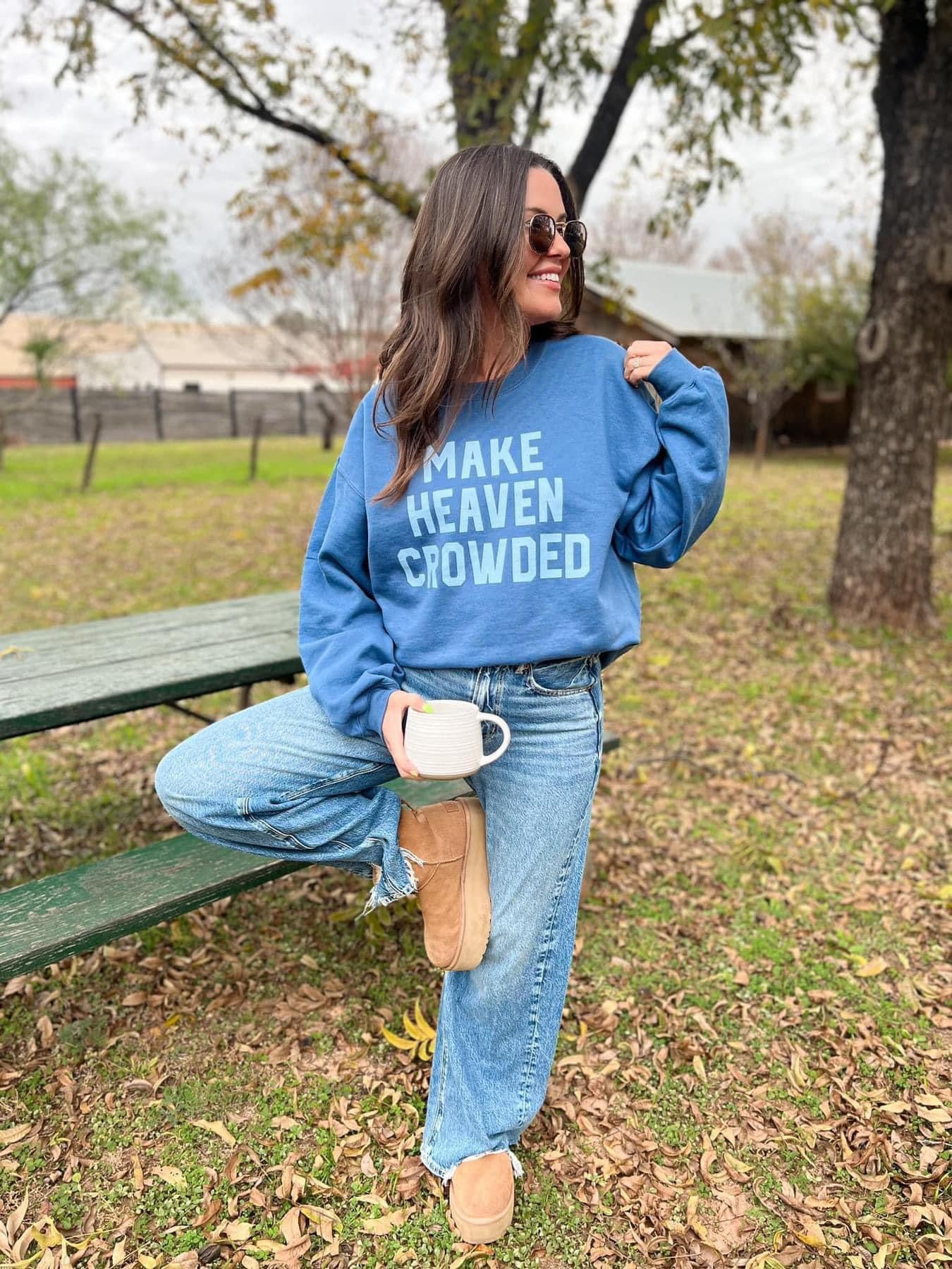 The Make Heaven Crowded Sweatshirt - Blueberry