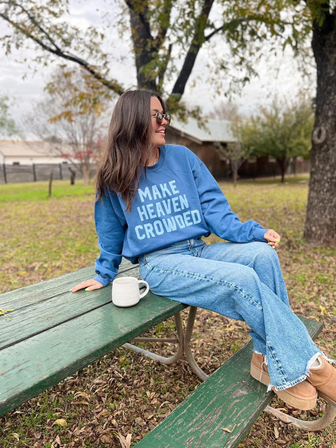 The Make Heaven Crowded Sweatshirt - Blueberry