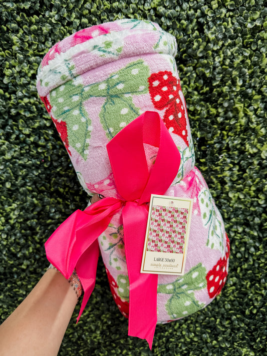 Simply Southern - Simply Soft Holiday Blanket - Bows - 2025