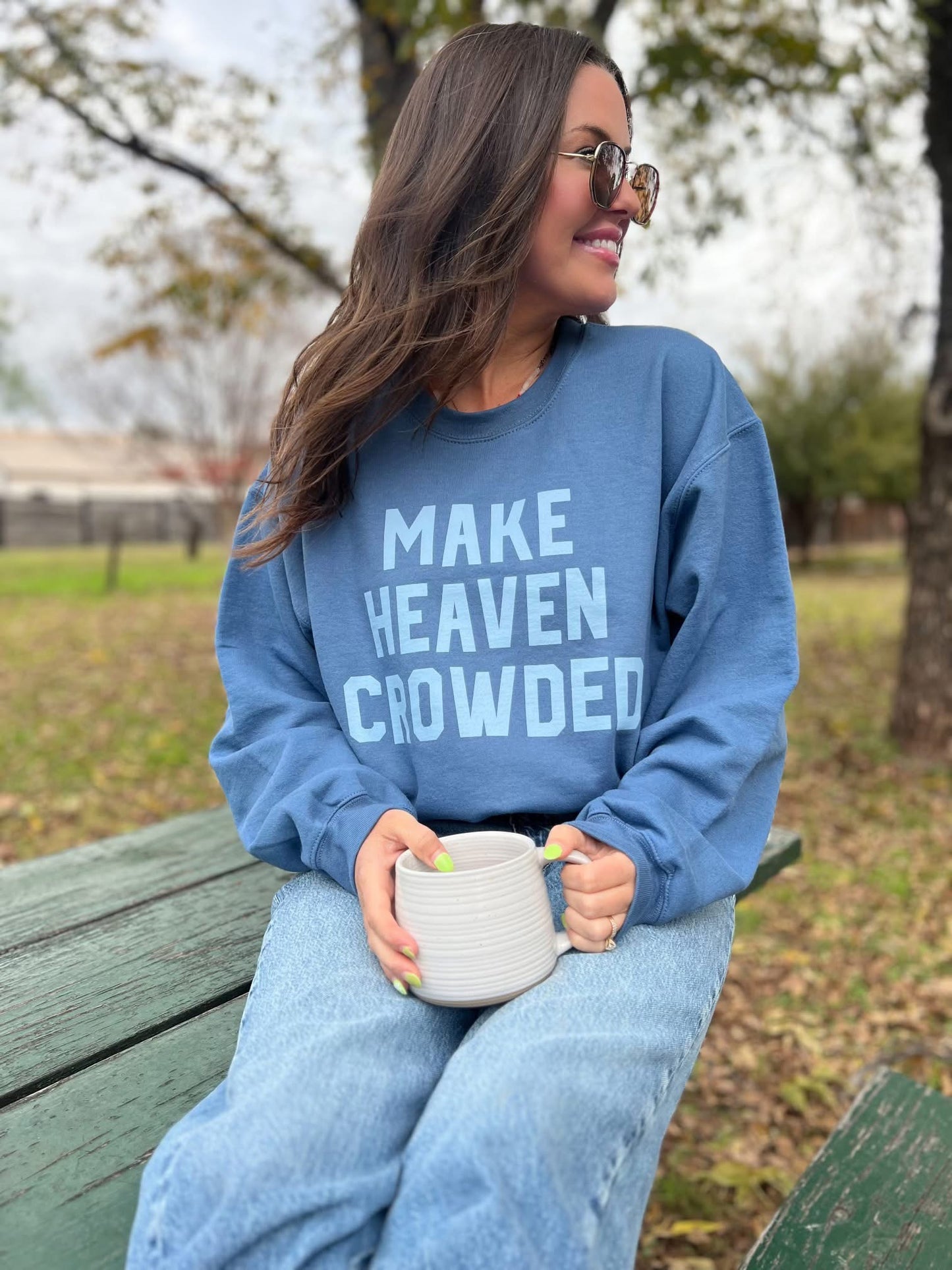The Make Heaven Crowded Sweatshirt - Blueberry