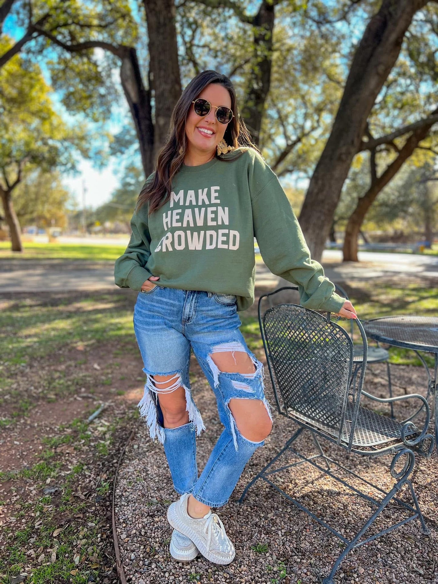 The Make Heaven Crowded Sweatshirt - Olive