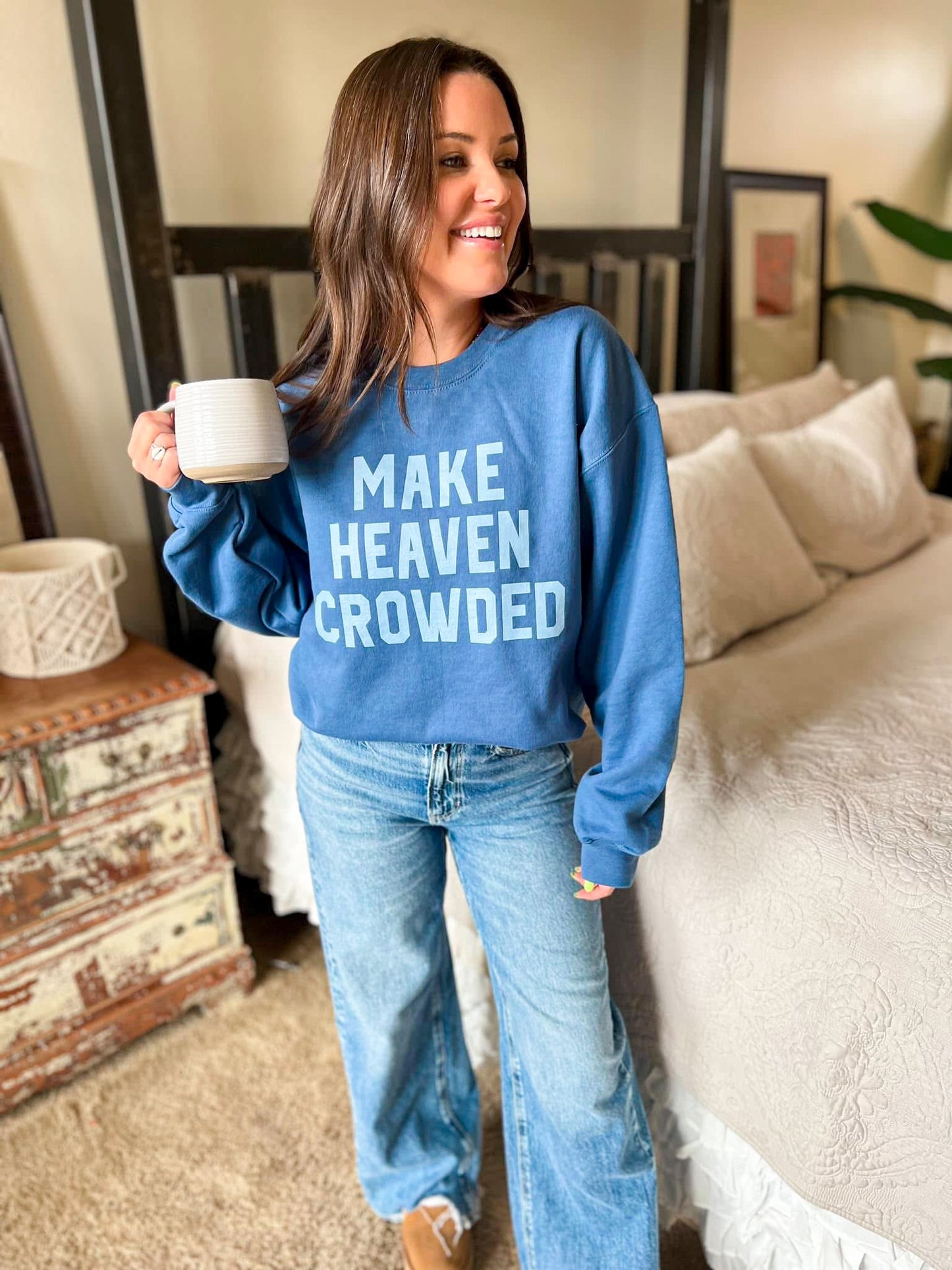 The Make Heaven Crowded Sweatshirt - Blueberry