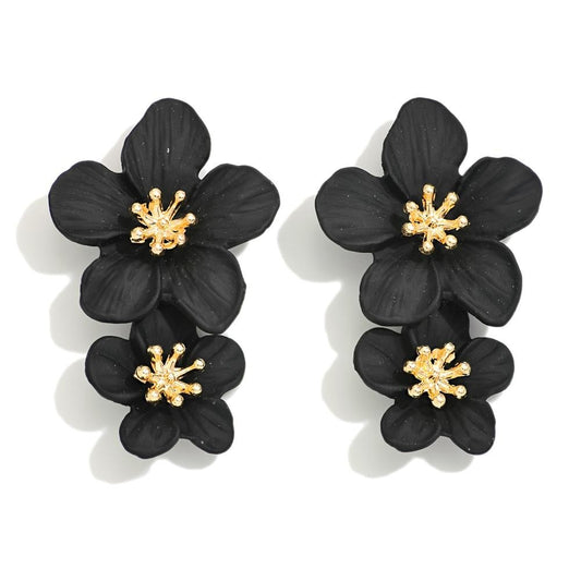 The Trista Earrings - Black
