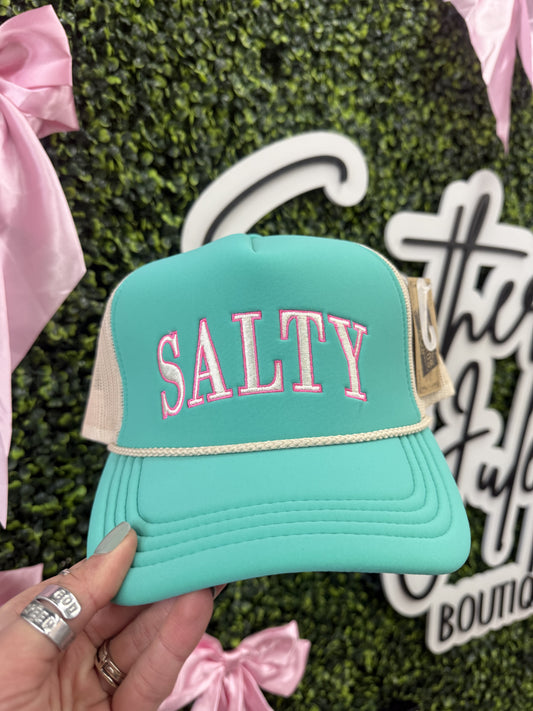 The Salty Trucker Hat - Turquoise