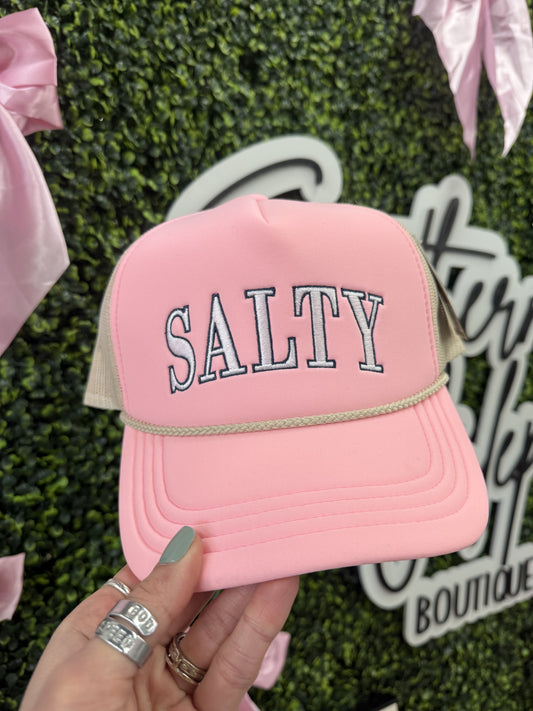 The Salty Trucker Hat - Pink