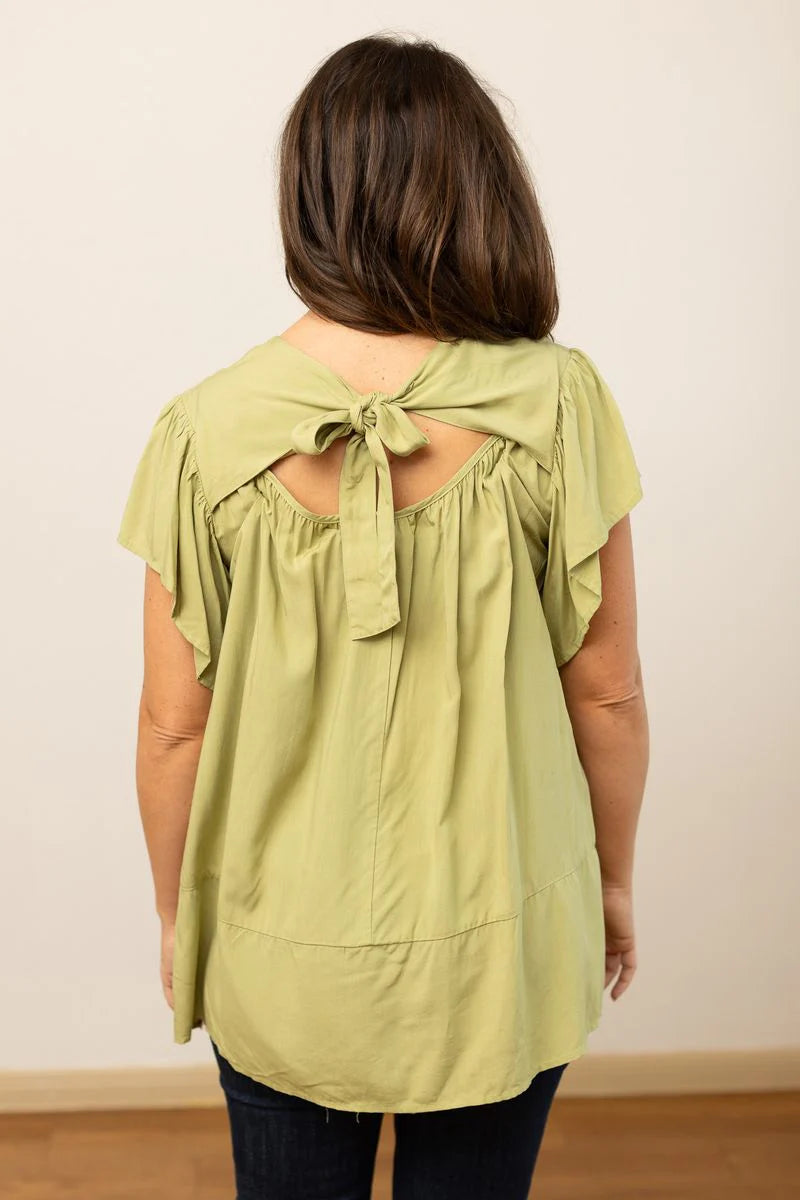 The Justine Top - Sage