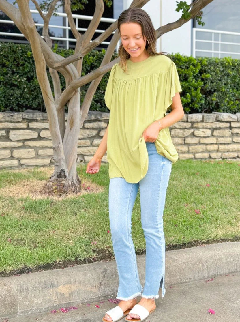 The Justine Top - Sage