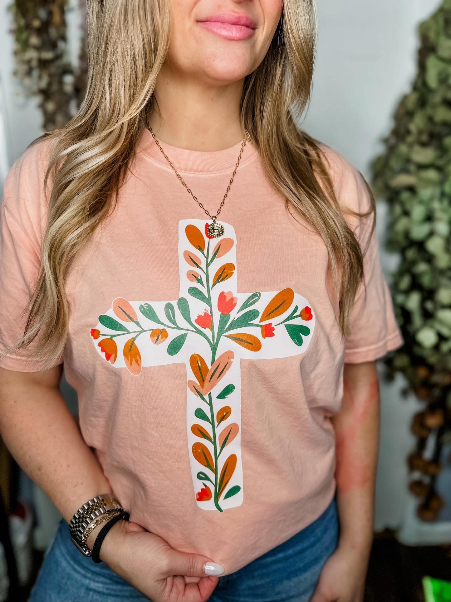 The Floral Cross Tee