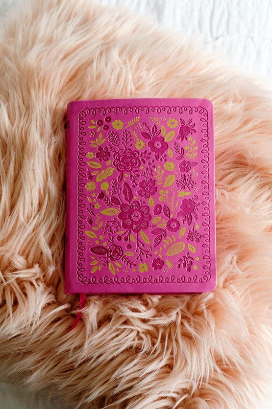 My Bible SKJV for Girls : Pink and Gold Florals