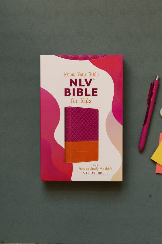 Know Your Bible NLV BIble for Kids : Pink & Orange Scallops