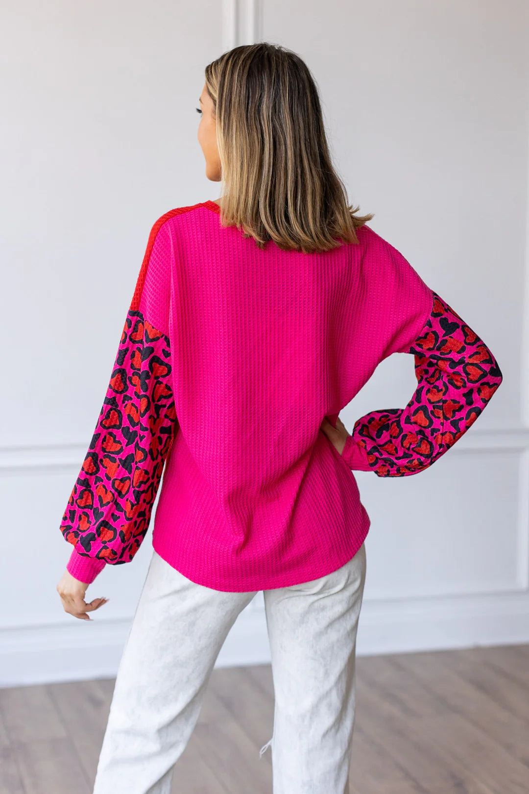 The Wild Romance Waffle Knit Top