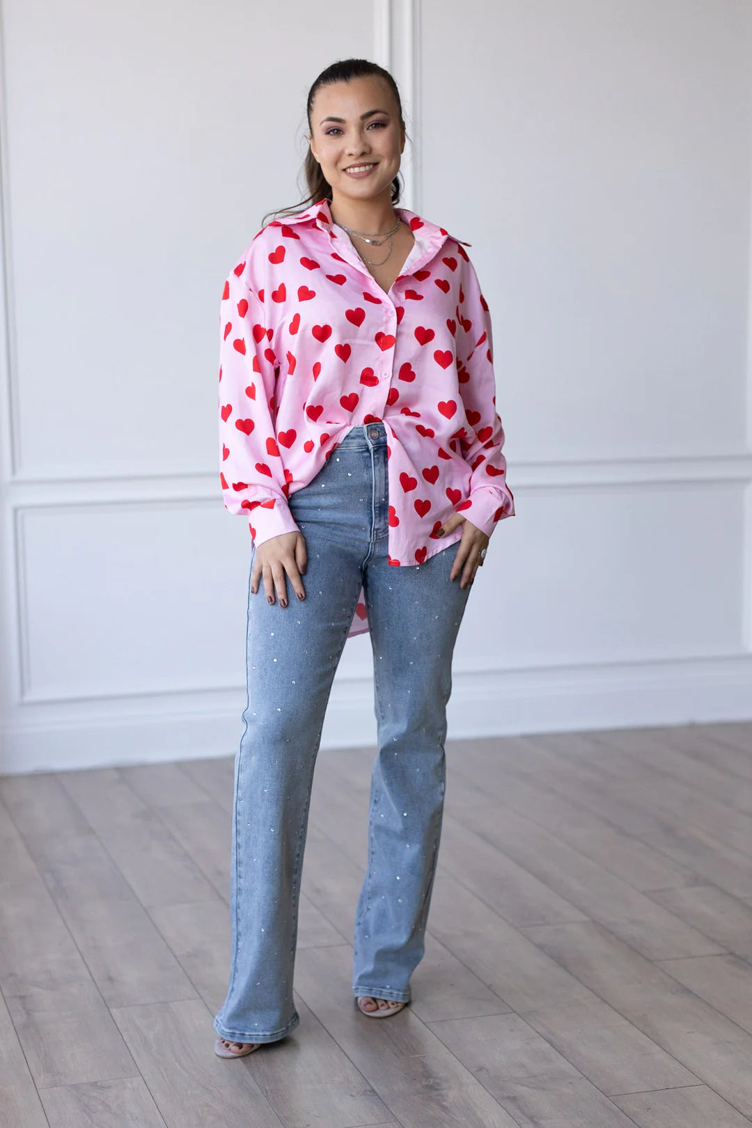 The Sweetheart Button Up Top