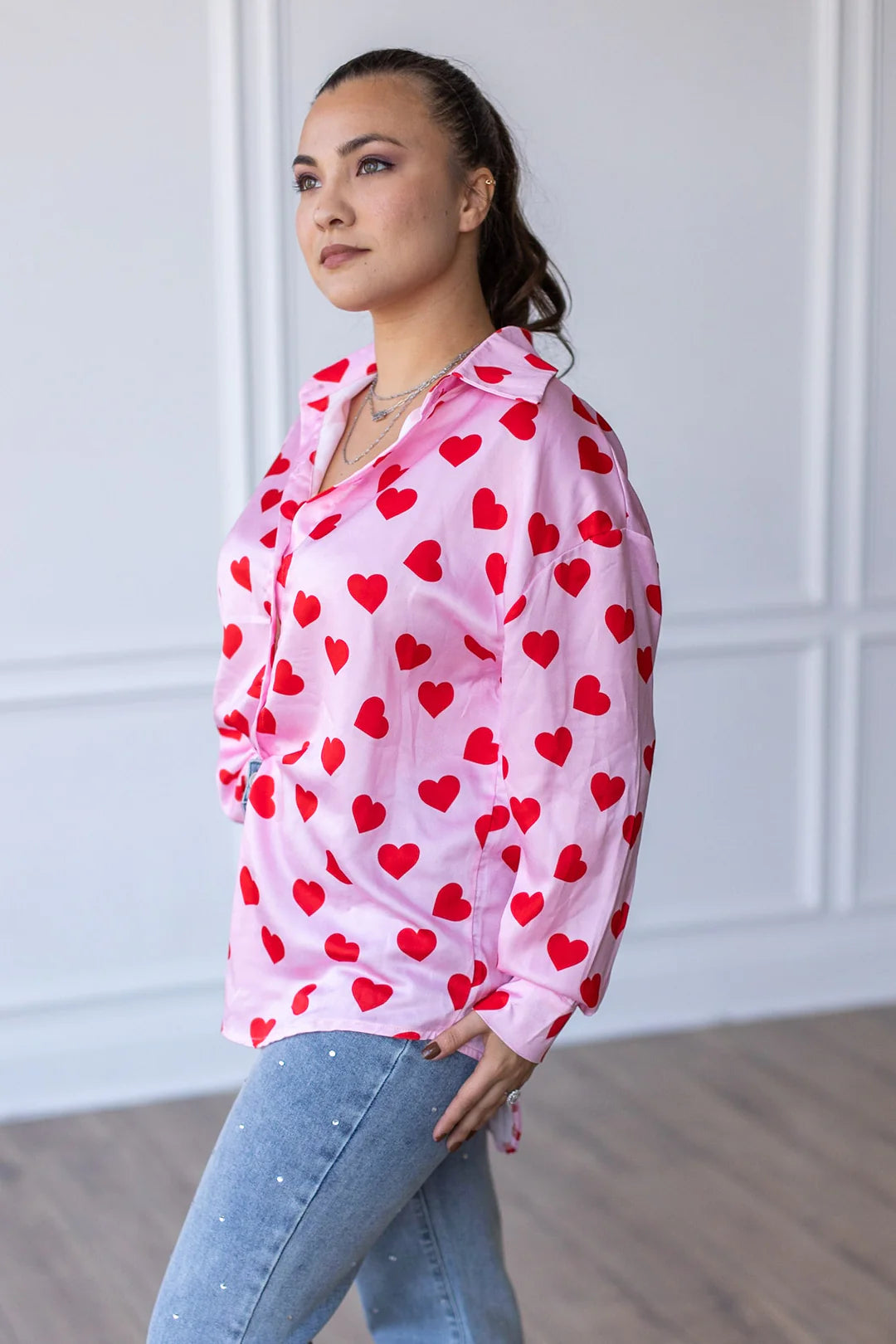 The Sweetheart Button Up Top