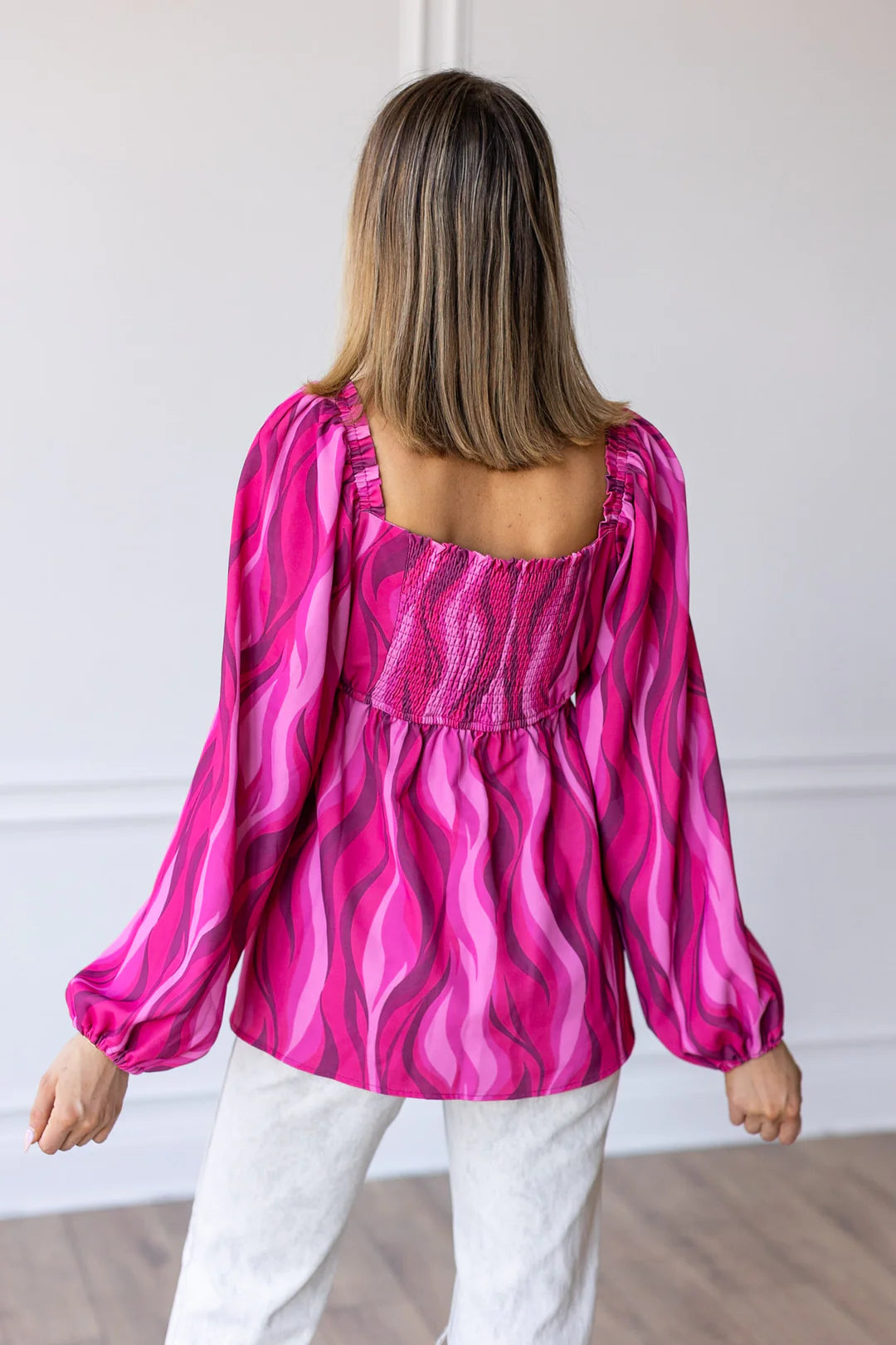 The Flirty in Fuchsia Top