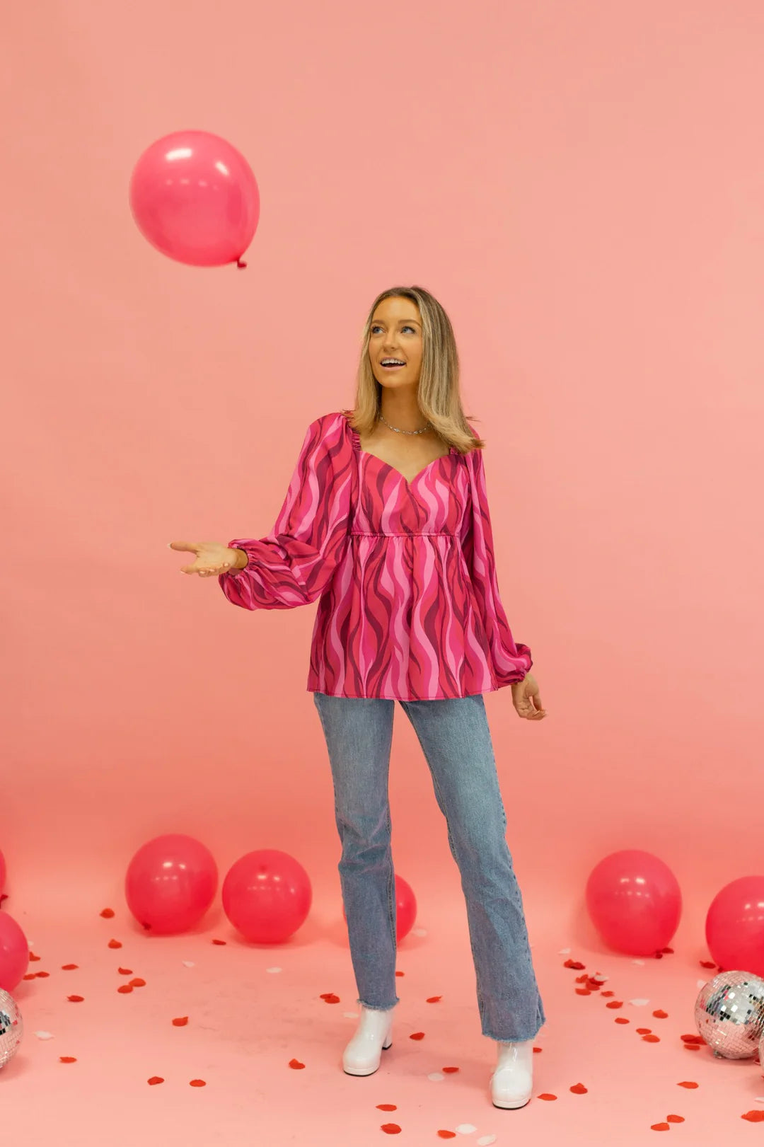 The Flirty in Fuchsia Top