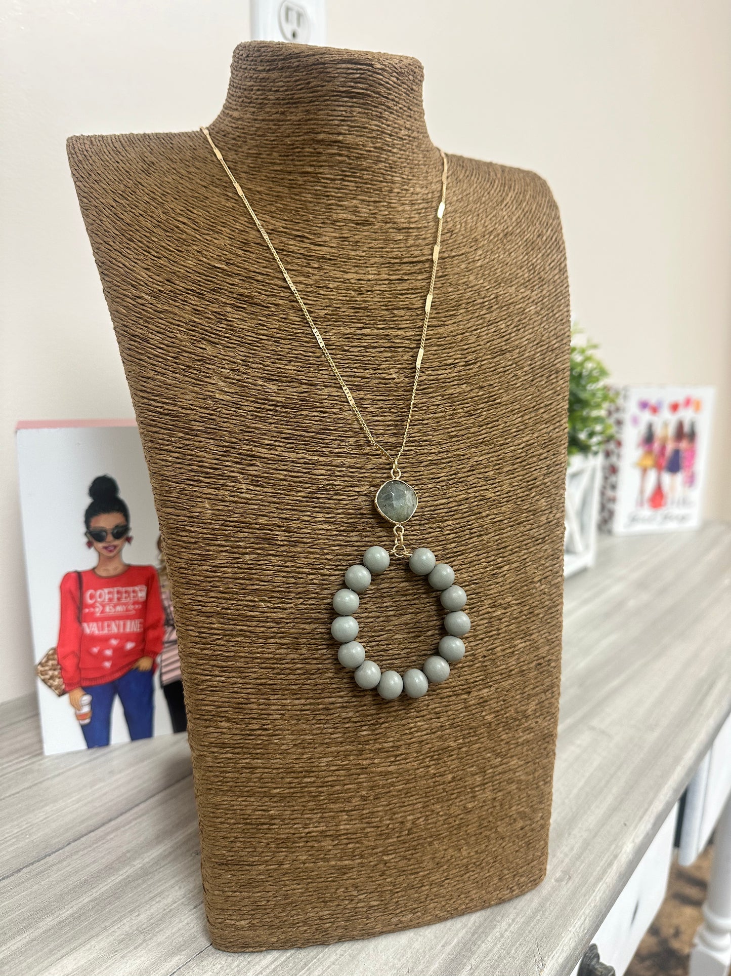 The Emmie Necklace - Grey