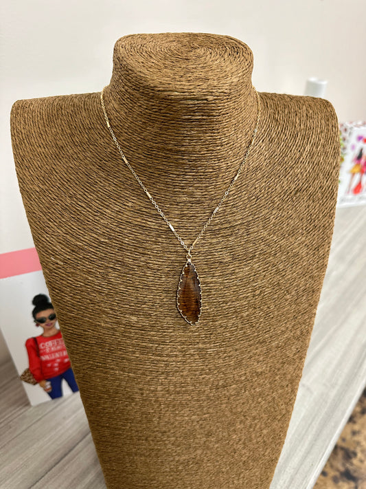 The Wrenn Necklace - Brown