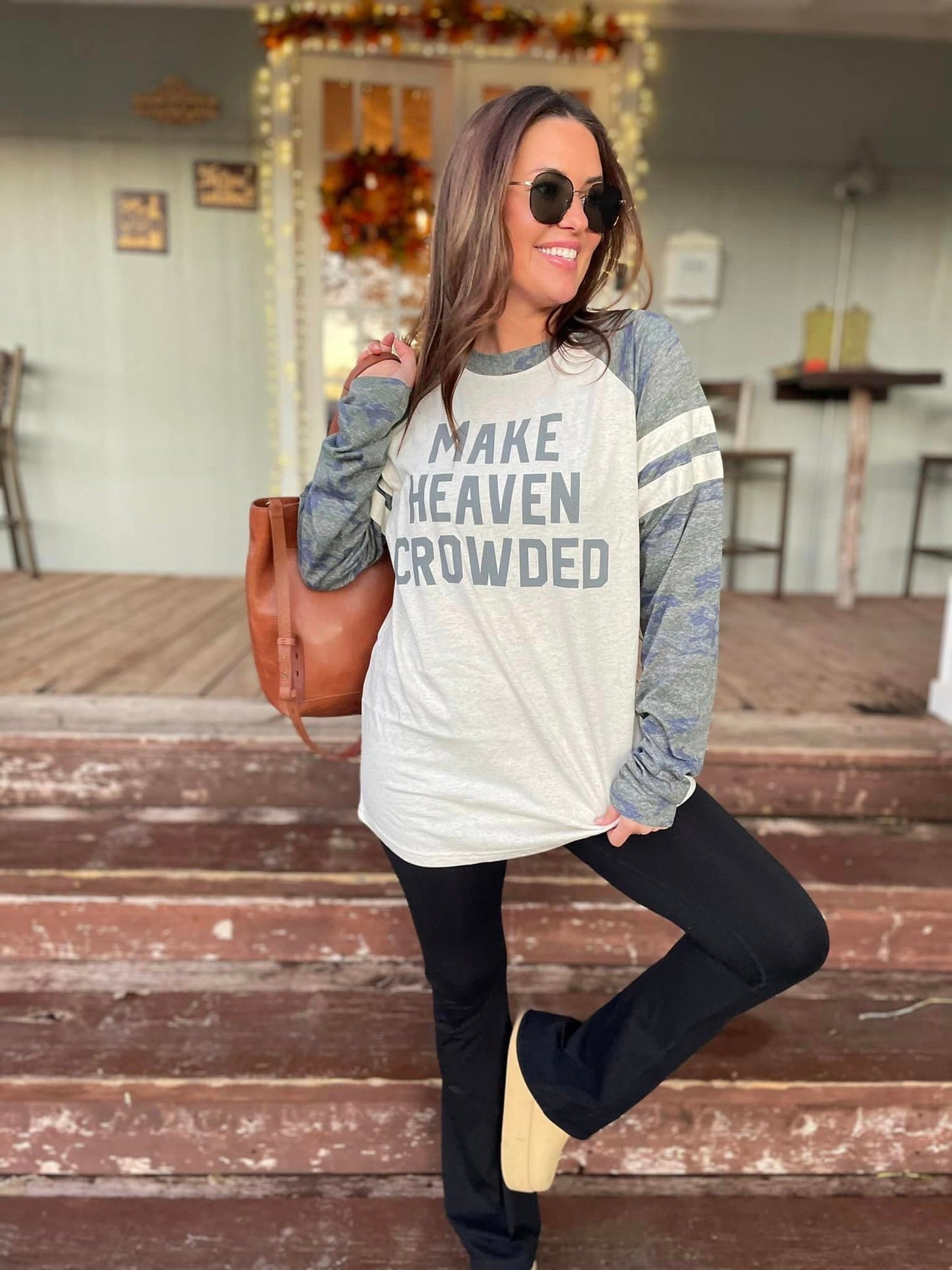 The Make Heaven Crowded Camo Raglan