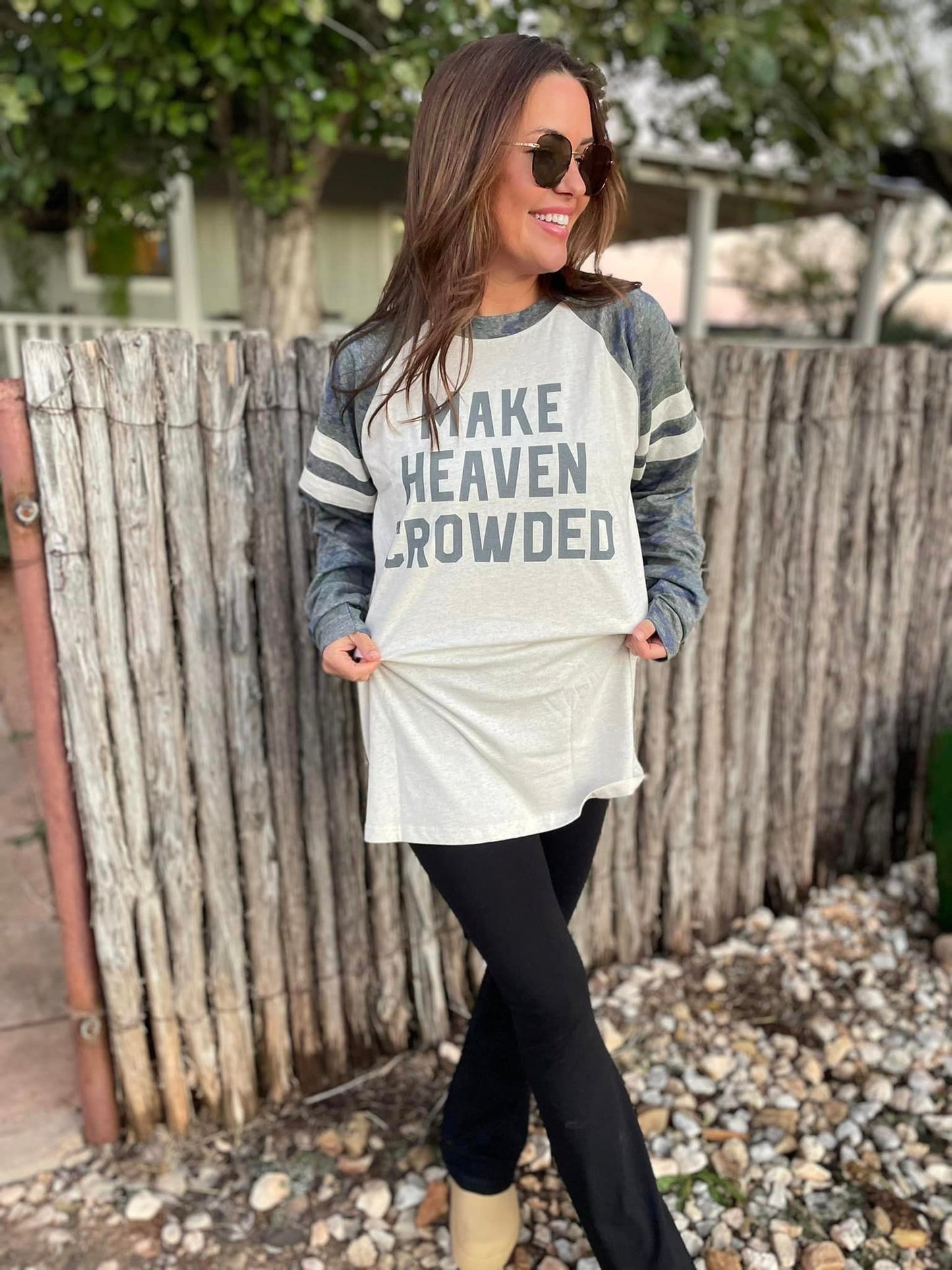 The Make Heaven Crowded Camo Raglan