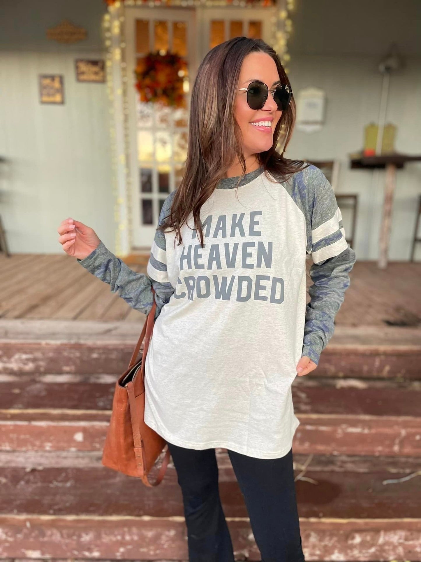 The Make Heaven Crowded Camo Raglan