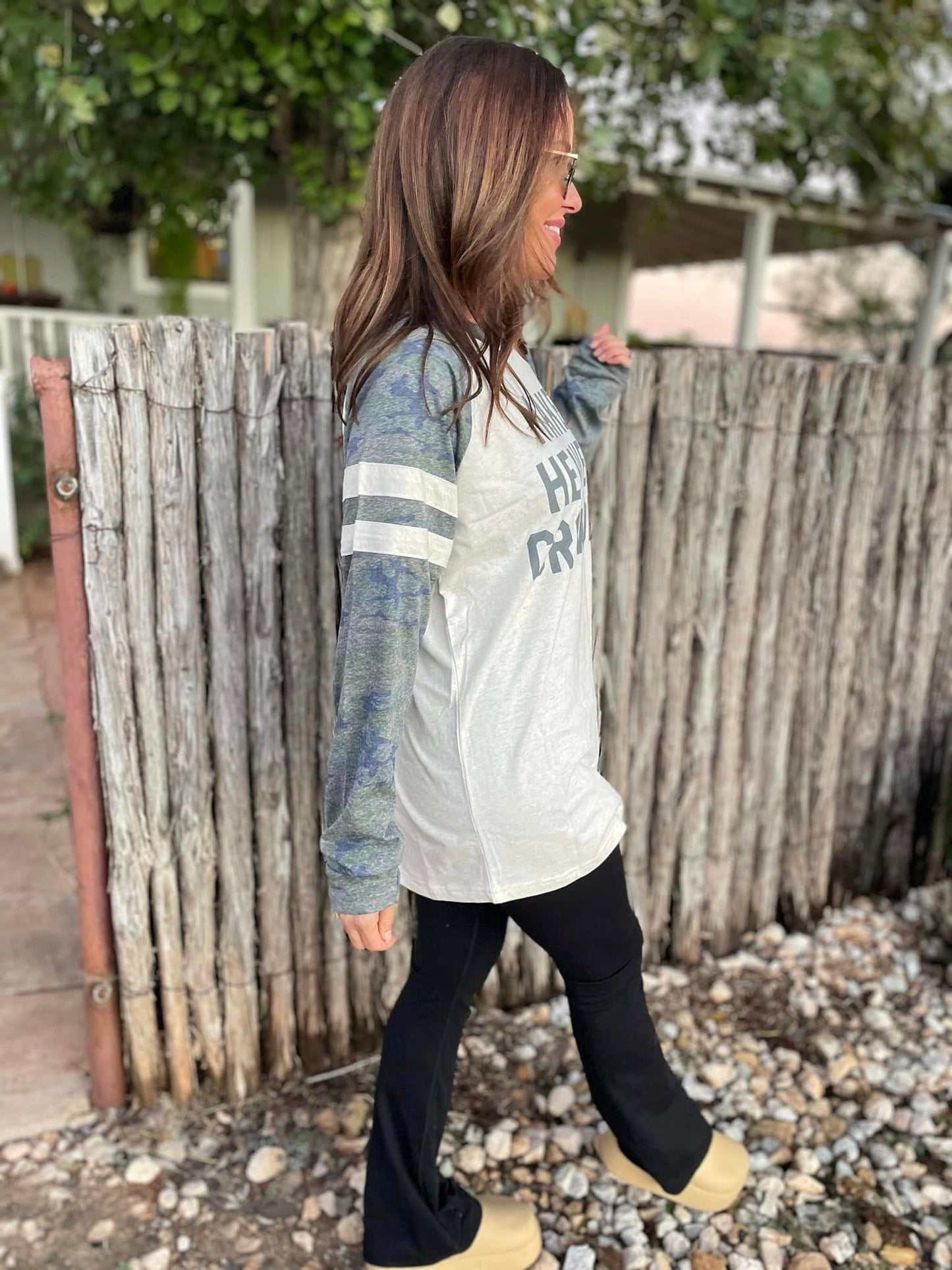 The Make Heaven Crowded Camo Raglan