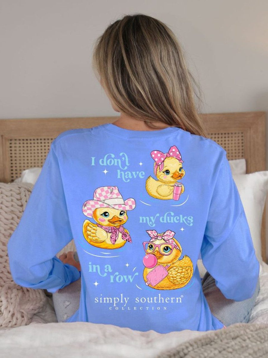 Simply Southern - I Don't Have My Ducks In a Row Long Sleeve Tee - 2024