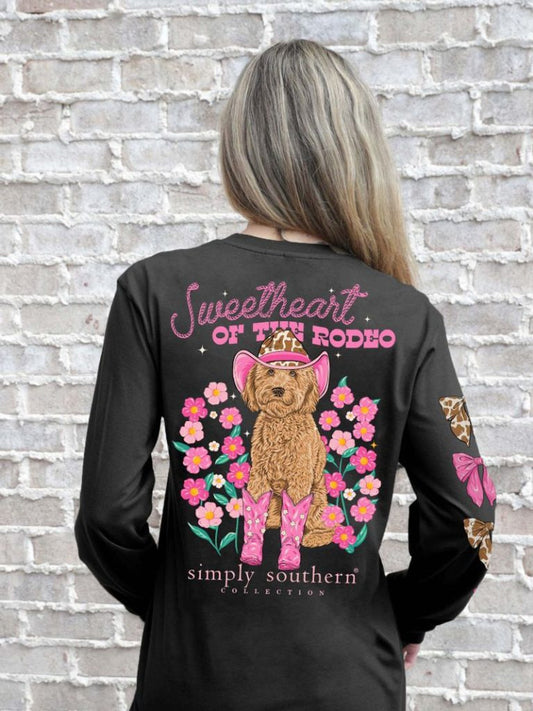 Simply Southern - Sweetheart of the Rodeo Long Sleeve Tee