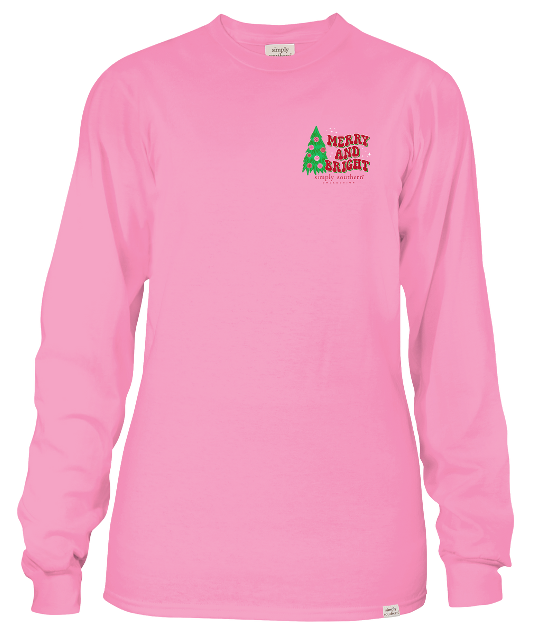 FINAL SALE - YOUTH - Simply Southern - Oh Christmas Tree Truck Long Sleeve Tee