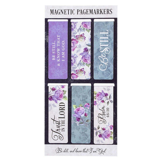 Be Still Magnetic Pagemarker Bookmark Set - Psalm 46:10