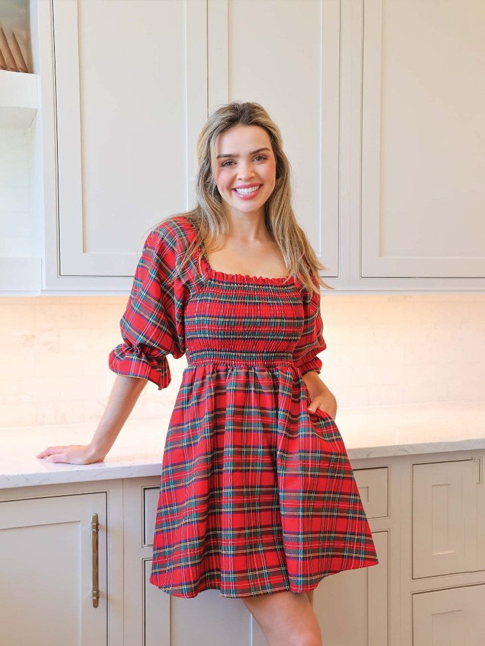 Simply Southern - Plaid Holiday Dress