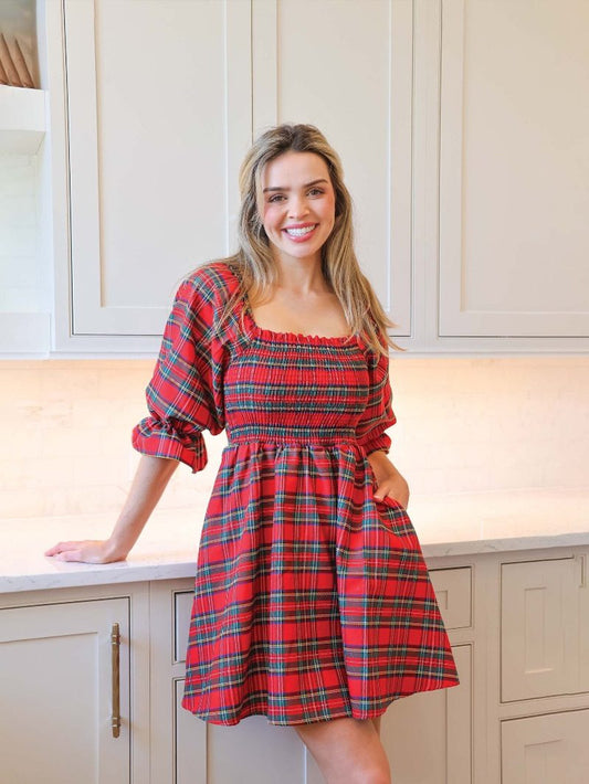 Simply Southern - Plaid Holiday Dress