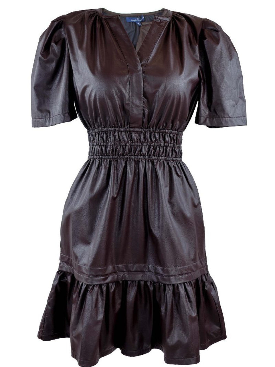 Simply Southern - The Leather Dress - Black