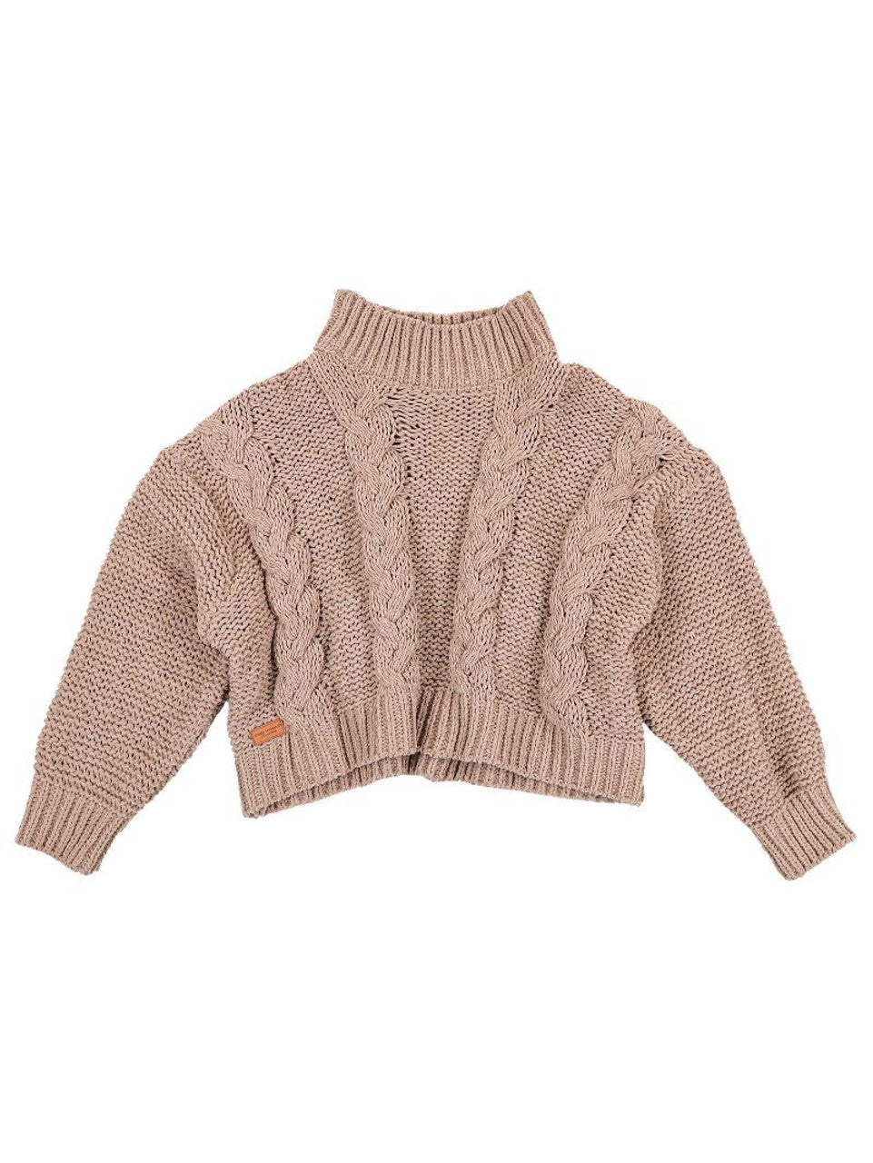 Simply Southern - Braided Sweater - Tan