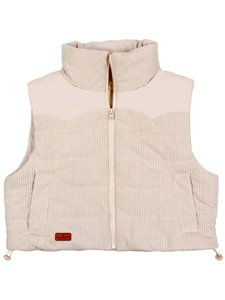 FINAL SALE - Simply Southern - Cordy Cropped Vest - Cream