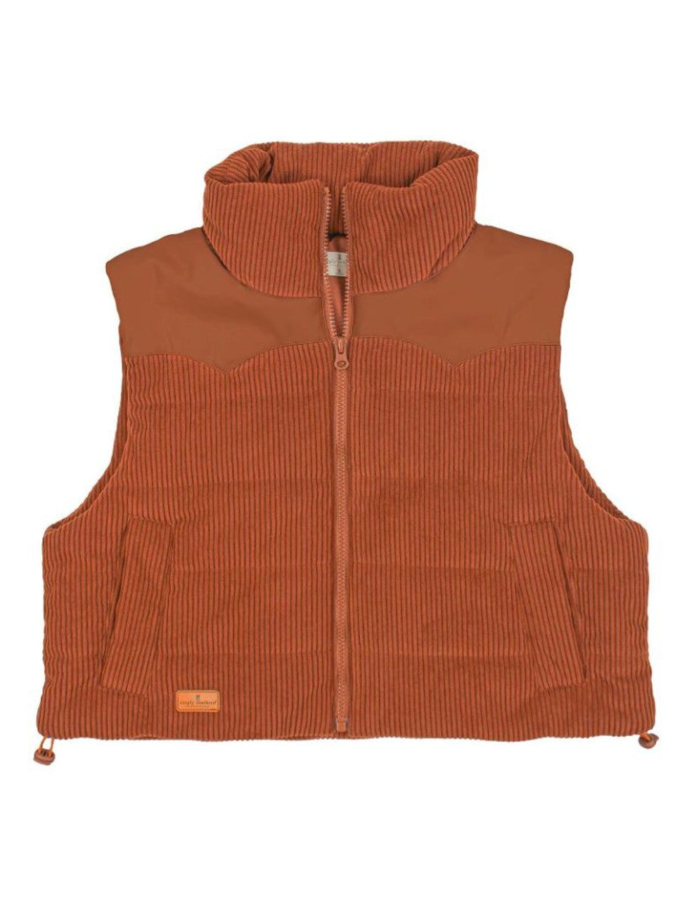 FINAL SALE - Simply Southern - Cordy Cropped Vest - Sable