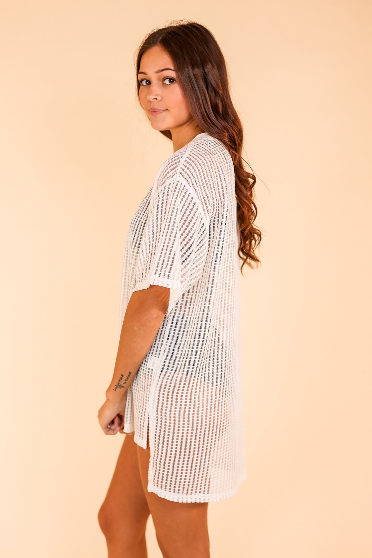 The Summer Groove Swim Coverup - White