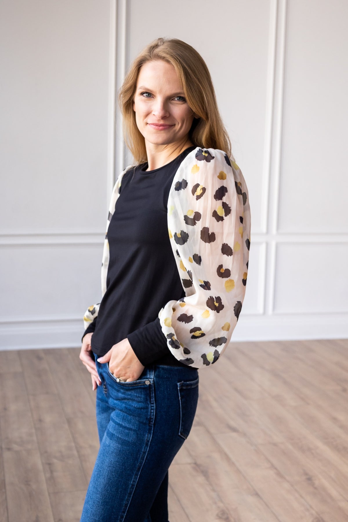 The Afternoon Date Leopard Top