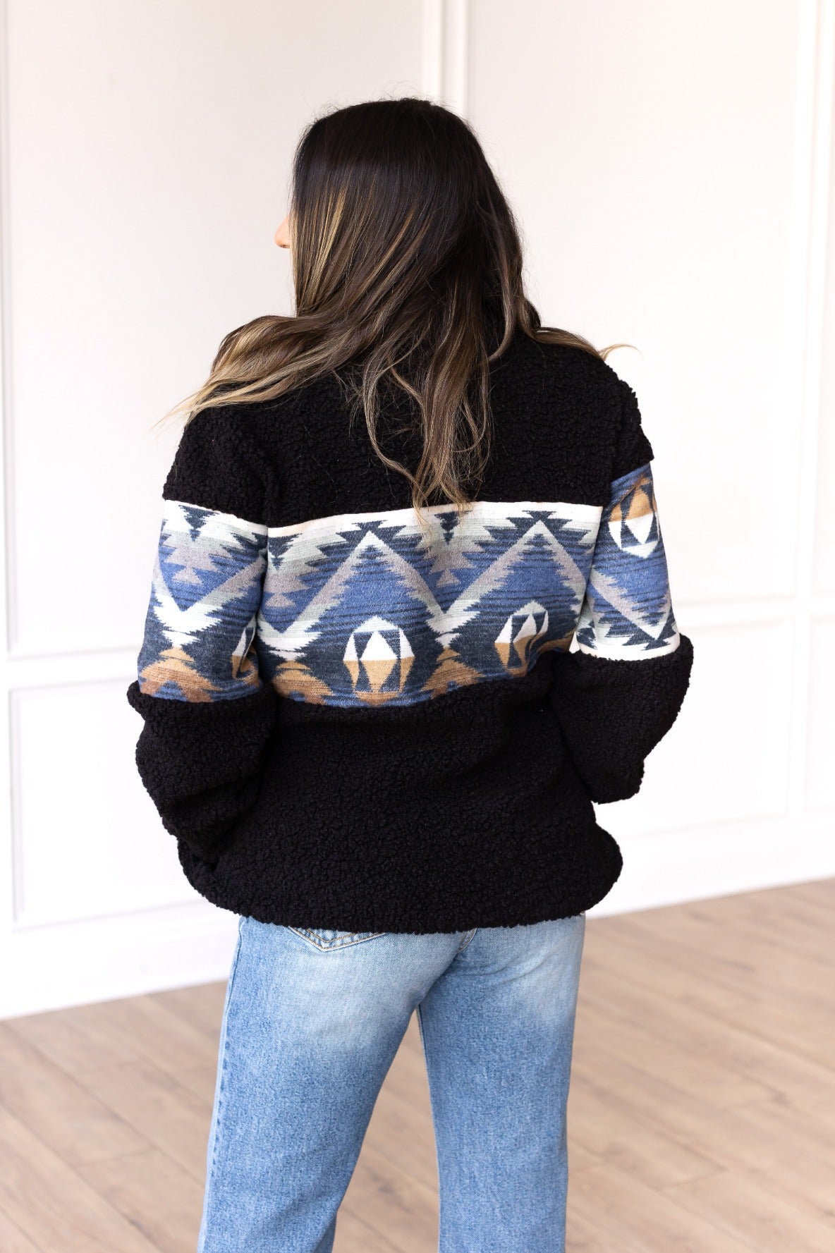 The Mountain Moments Aztec Sherpa Pullover