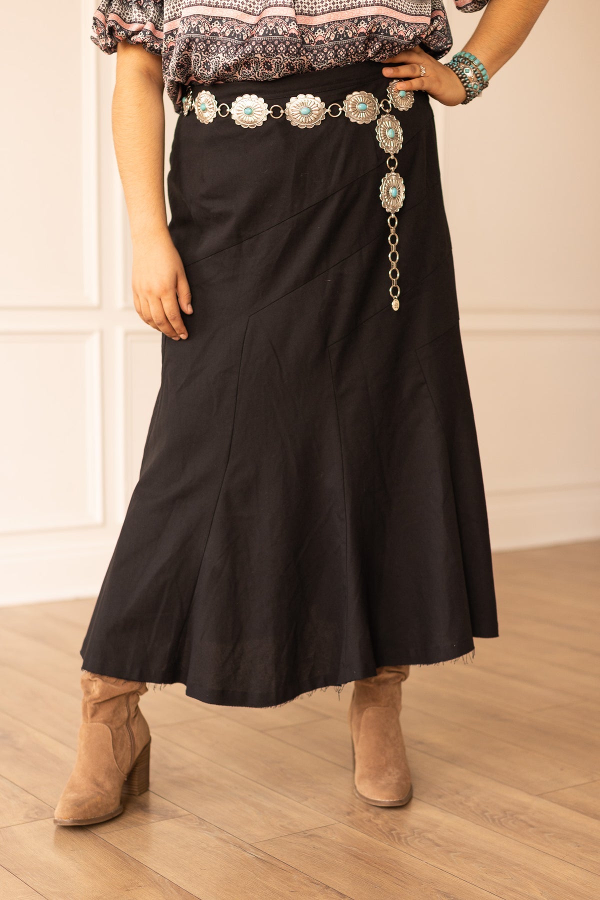 FINAL SALE - The Stella Linen Verse Dress - Black