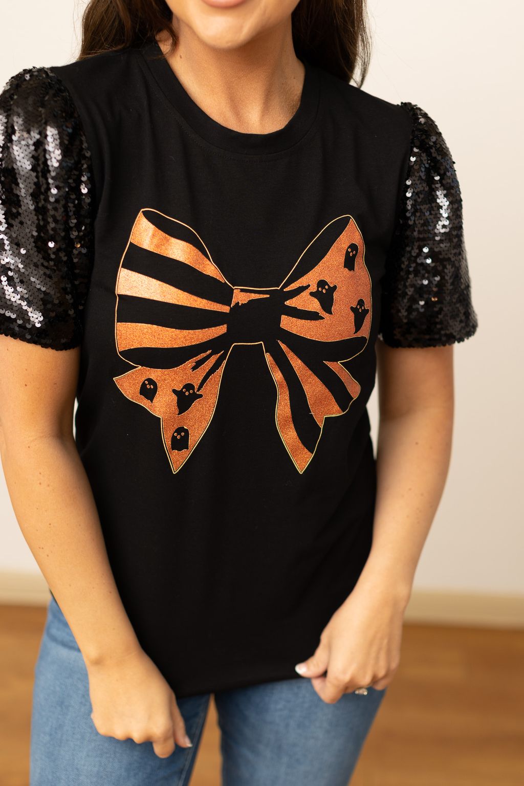 The Halloween Bow Top